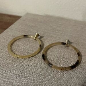 Noonday Collection Fair trade Studded Horn Hoop Earrings